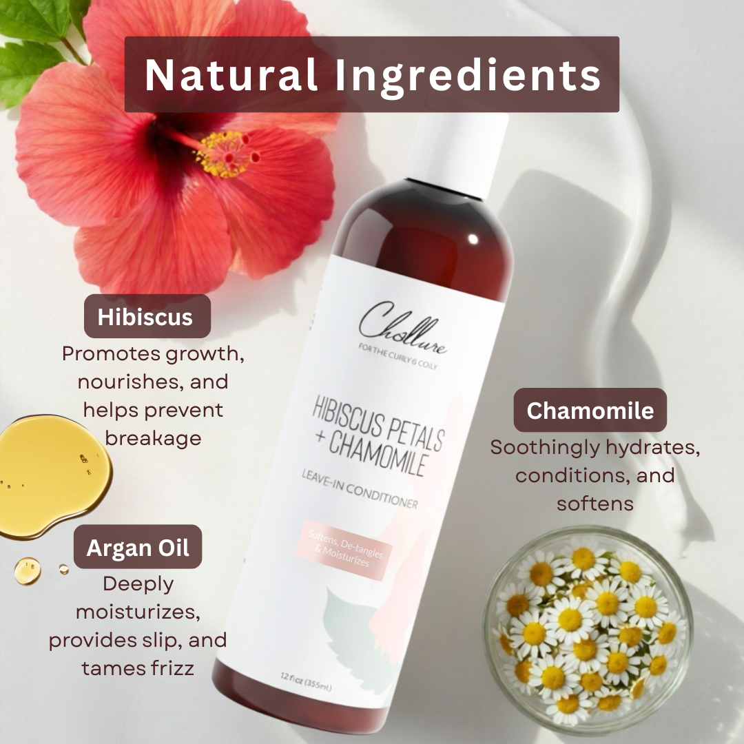 Hibiscus Petals + Chamomile Leave-in Conditioner